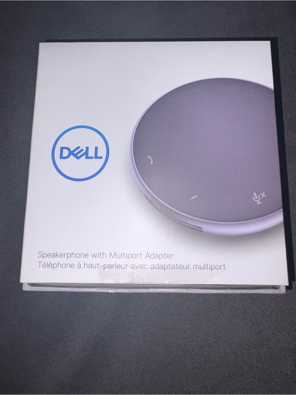 Dell MH3021Pu Mobile Adapter Speakerphone with USB-C Hub open box